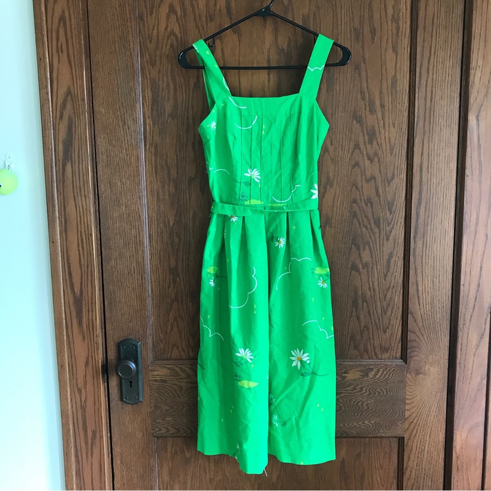 Vintage Malia Honolulu Green Sleeveless Dress (4P)
